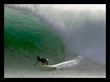 Man surfing big wave