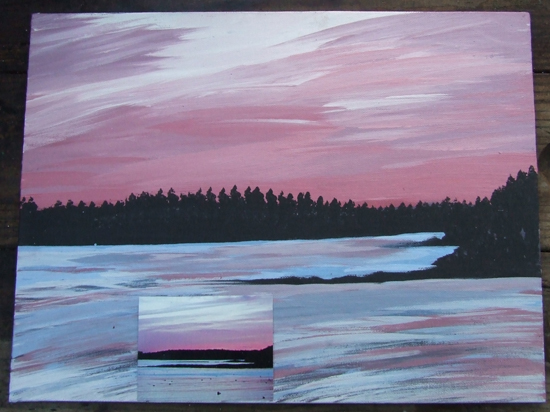 Pink Sunset - Malaga Island, Maine - Photo and Art by AndreaBrand.com Pink Sunset%2C Malaga Island%2C Maine