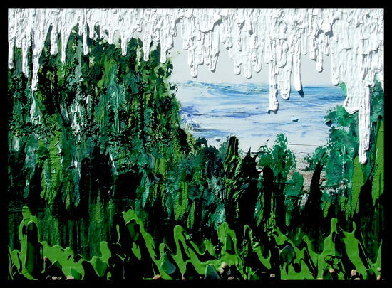Rain - AndreaBrand Rain - AndreaBrand - Thick%2C Drippy Acrylic Abstract