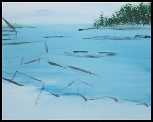 Drying the Nets%2C West Point in Progress  - Andrea Brand Art